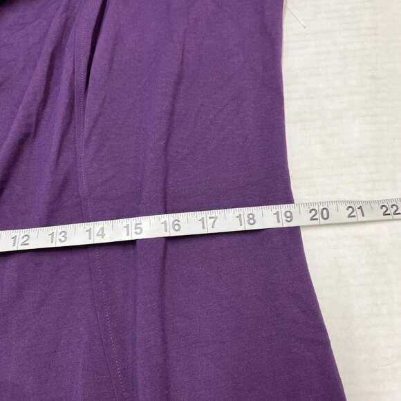 Lane Bryant Dress Womens 18/20 Purple Stretchy Knit Midi Cut Out Cocktail Party - Picture 6 of 8